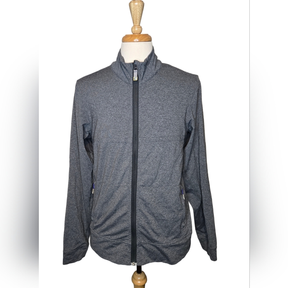 Lululemon Men’s Full Zip Jacket Large Gray Silverescent Running Training Y2K